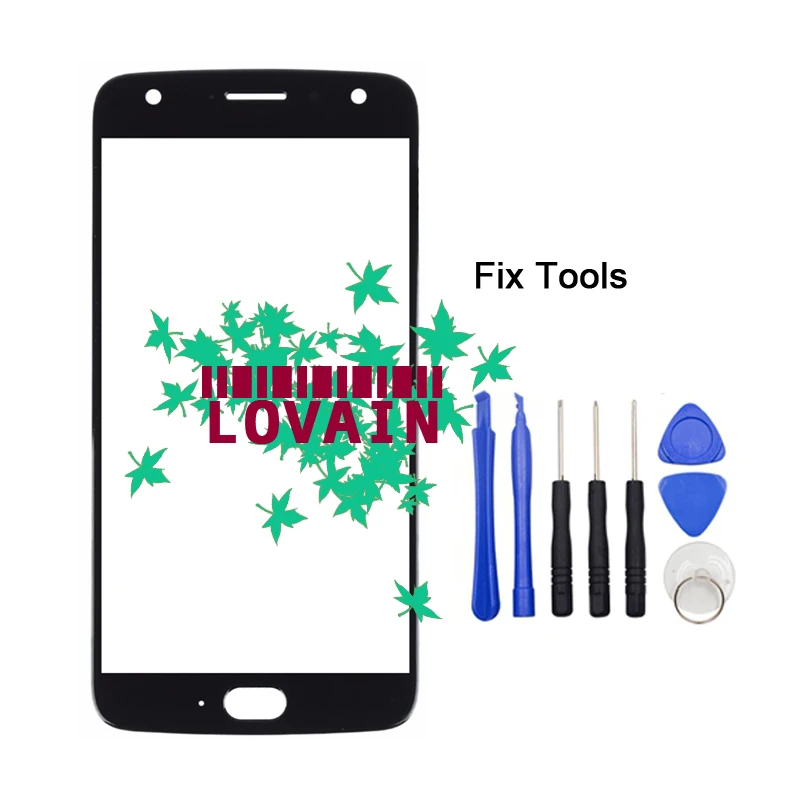 

1PCS Black Blue For Motorola Moto X4 XT1900 Front Glass Lens 5.2" Touch Screen LCD Outer Panel Replacement Part+Tools