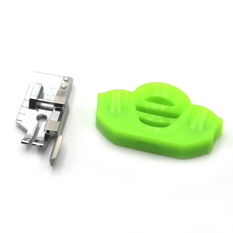

1 Set 1/4 With Flap Quilting Presser Foot for Sewing Machines Plastic Calibrator Creative Household Sewing Machine Two-piece Set