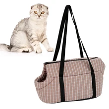 Модная сумка для домашних животных прочная ткань Оксфорд Одежда для собак Сумка-переноска слинг щенок сумка на плечо на молнии товары для путешествий на открытом воздухе