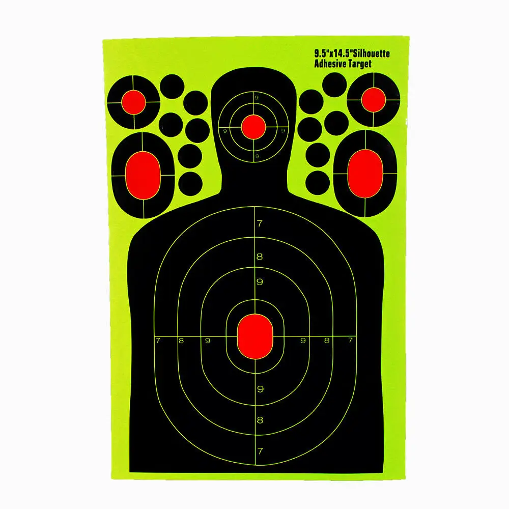 10 PCS 14.5 Inch Human Body Shape Shooting Targets Paper Target For Shoot Training Accessories