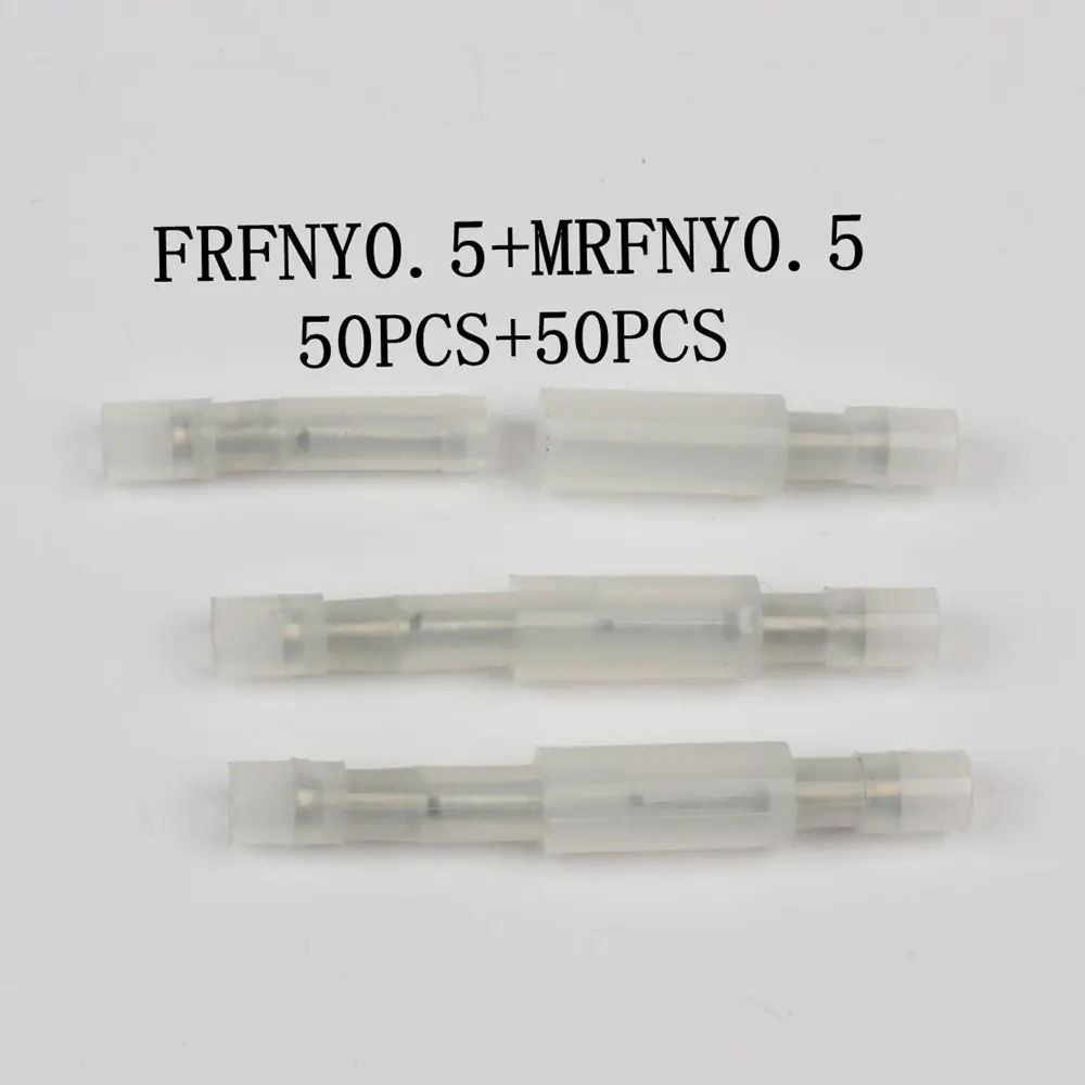 Фото FRFNY MRFNY 100 ШТ. Пуля Shaped НЕЙЛОН латунь Женщина Мужчина Изоляционные Совместных Провод Разъем Электрическая Обжимной вывод FRFNY + MRFNY №5
