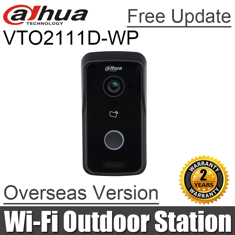 Dahua VTO2111D-WP-S1 видеодомофон дверной звонок 1MP WiFi вилла открытая станция ночного видения голосовая индикация замена VTO2111D-WP