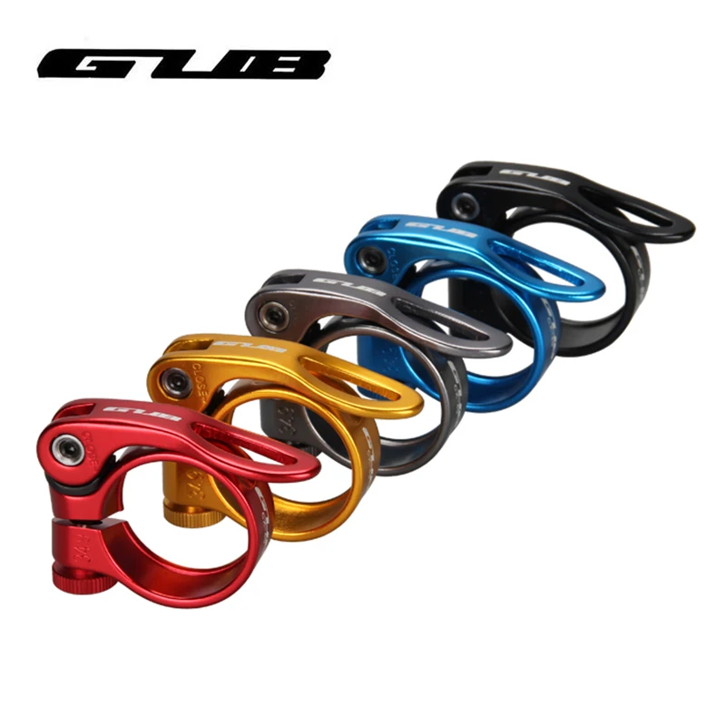 

Bicycle Quick Release Seatpost Clamp Aluminum Alloy 31.8/34.9mm Ultralight MTB Road Bike Tube Clip Cycling Seat Post Clamp Black