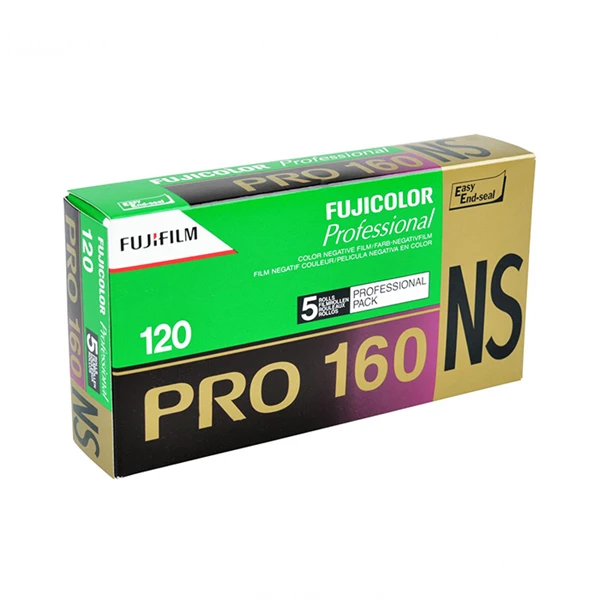 Fujifilm Fujicolor PRO 160NS 120 цветная отрицательная рулонная пленка, 5 рулонов/упаковка