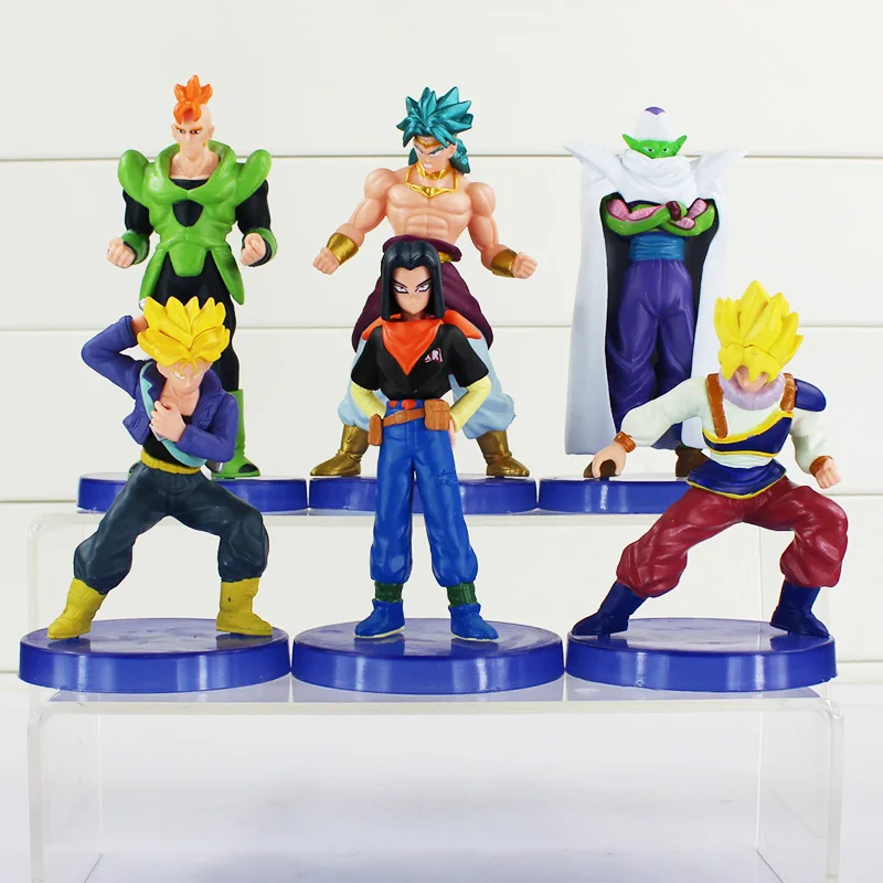 6 шт./компл. Dragon Ball Z Цифры Куклы Супер Saiyan рисунок Детское игрушка Рождественский