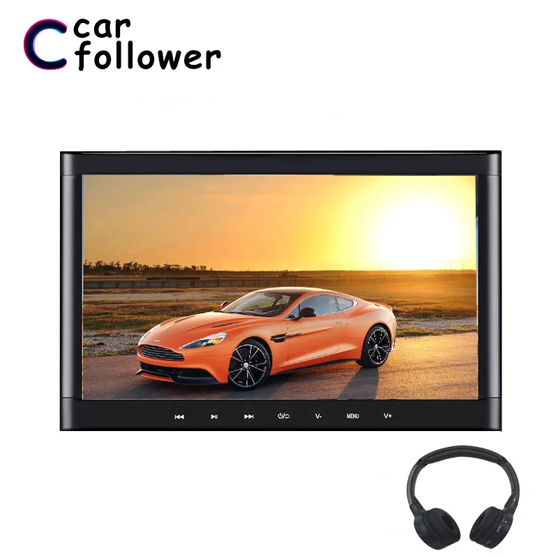 

Car Follower 10.1 Inch Car Headrest Monitor Touch Button 1024*600 DVD Player Support HDMI/USB/SD/IR/FM Transmitter/Speaker/Games