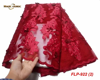 

Hot Sale French Lace Fabrics 2019 African Lace Material Embroidery Nigerian Lace Fabric High Quality Lace For Party FLP-922