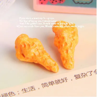 

50pcs/9*19mm cute resin drumsticks Fake Faux food kawaii cabochon for phone deco diy accessories