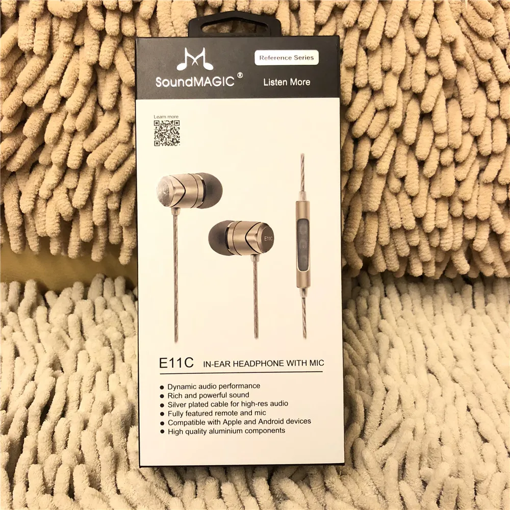 Isolamento de Ruído Fones de Ouvido com Microfone Remoto para Todos os Smartphones Soundmagic In-ear Universal E11c & - Image 4