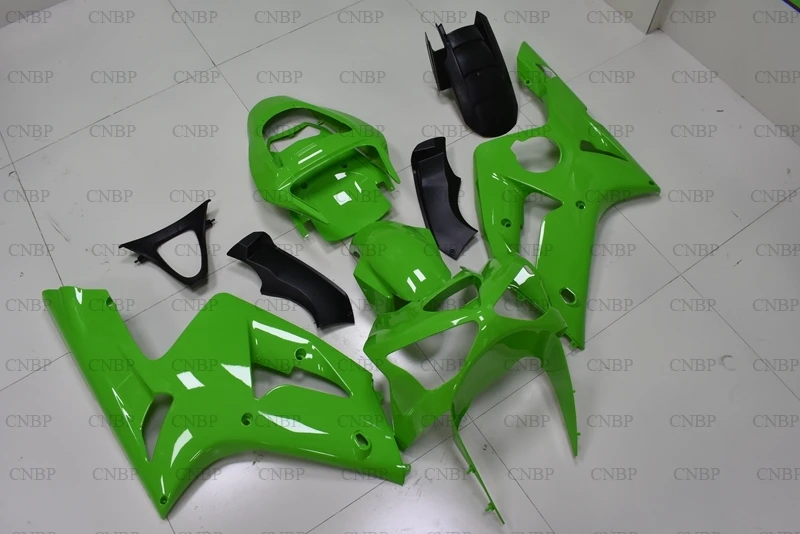 636 Zx-6r 2003-2004 кузов 636 Zx-6r 2004 Пластик Обтекатели для Кавасаки Zx6r 2004 Зеленый кузов
