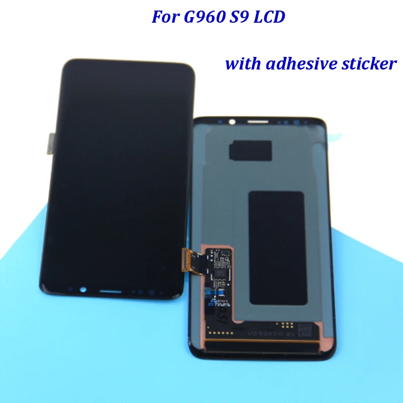 AMOLED lcd для SAMSUNG Galaxy S9 сенсорный экран дигитайзер без рамки G960 Замена дисплея |