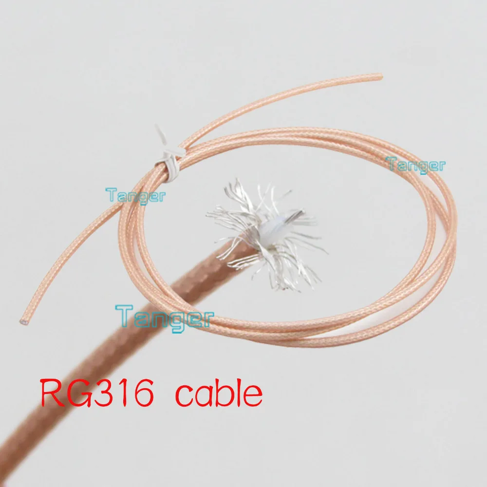 6 Feet RG316 RG-316 RF Coaxial Pigtail Jumper Extension cable 200cm 80inch 80&quot 2M Low Loss for Adding Any Length Customization |