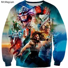 Hot Movie Aquaman 3D Print Jackets Men/women Rock Streetwear Cool Hoodies Tracksuits Boy Hipster Blue Clothes Man Tops Harajuku