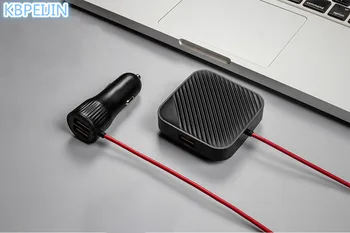 

NEW 4 port USB Car Charger Extension Cord Cable Back Seat Charger for lifan x60 620 520 320 x50 solano smily accessories