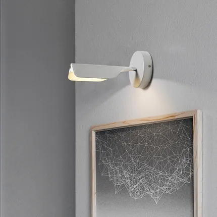 Simple Modern Wall Sconces Dimming LED Wall Light Fixtures Rotation With Touch Switch Bedside Wall Lamp Indoor Lighting