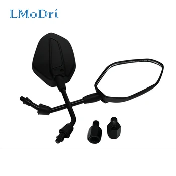 

LMoDri Motorcycle Mirror Scooter E-bike Universal Refit Parts Back Rear View Side Mirrors 8mm 10mm