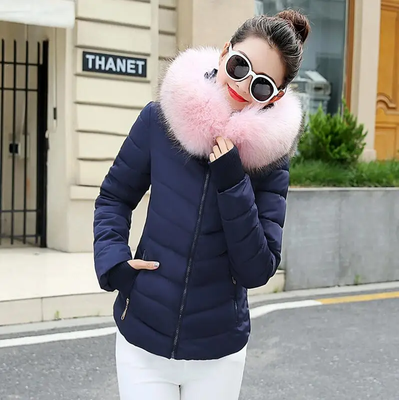 warmest winter coats for women Female Warm Winter Jacket 2020 Fashion Women Hooded Fur collar Down Cotton Coat Solid color Slim Large size Female Coat Leather Jackets Coats & Jackets