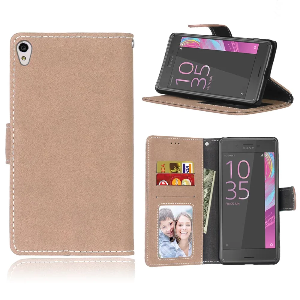 

For Fundas Sony XA Cover Case PU Leather Wallet Flip Case for Sony Xperia XA 5.0" Phone Cases with Card Slots & Cash Holder Bag
