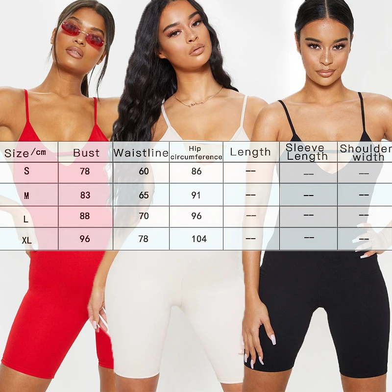 Sexy V-neck Sling Jumpsuit Shorts For Summer Women Halter Waist Pocket Hip Bottom Shorts Clothes Sportswear Streetwear Playsuit Sexy V-neck Sling Jumpsuit Shorts For Summer Women Halter Waist Pocket Hip Bottom Shorts Clothes Sportswear Streetwear Playsuit
