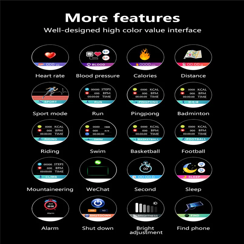 W8 Smart Watch 1.22 Inch Color Screen ECG And PPG Waterproof IP67 Sports Stopwatch For Android IOS Smart Watch 40MR2611