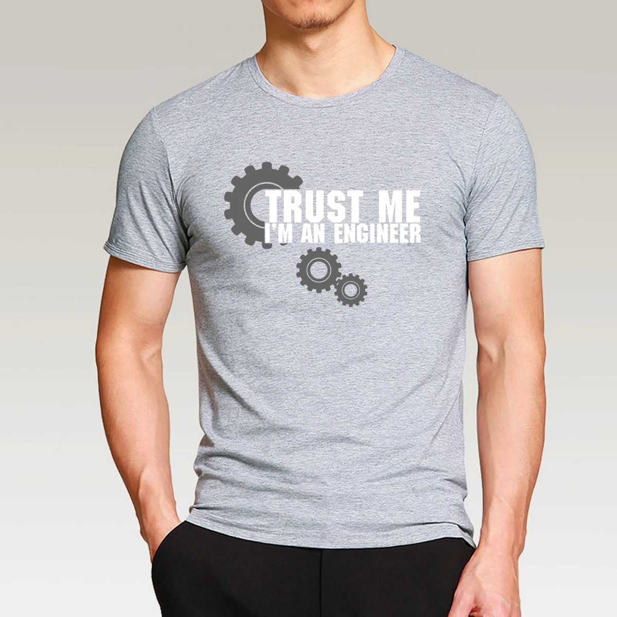 Мужская футболка с коротким рукавом, топы, футболки, harajuku Trust ME I AM AN ENGINEER, спортивная одежда, Хлопковая мужская футболка, брендовая модная футболка