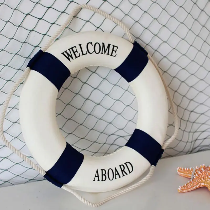 

Foam Home Decor Nautical Decorative Lifebuoy Life Ring Wall Hanging Decorative Ring Room Bar Home Decoration