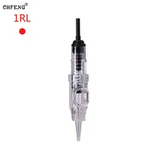 Стерилизованные иглы для татуировки 10 шт. 1RL одноразовые бровей губ Перманентный макияж вышивка тату машина плоские иглы поставка татуировки