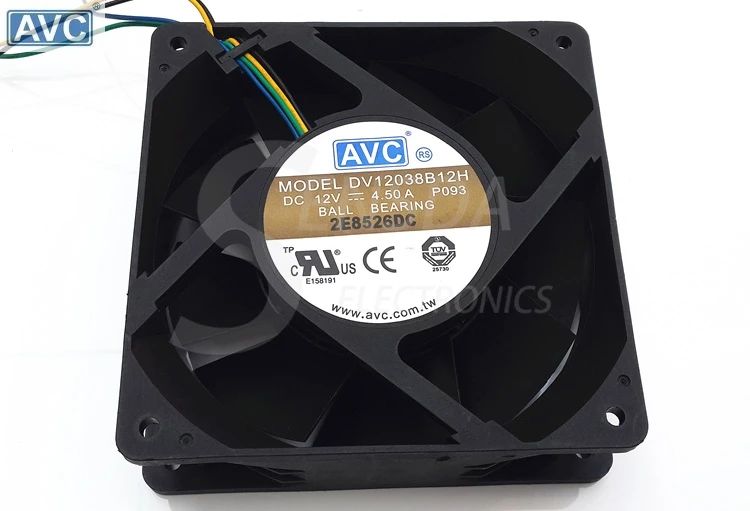 Оригинальный Для AVC DV12038B12H 12038 120 мм 12 см В 4 5a высокоскоростной серверный инвертор