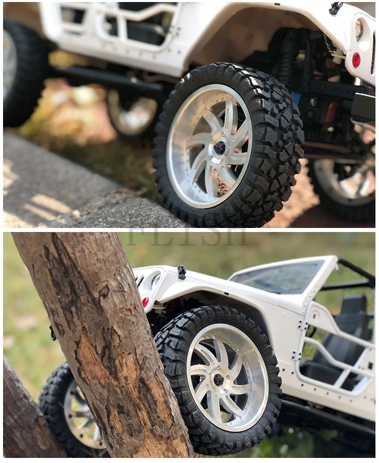 4 штуки/LotD1RC 3,2 дюймов RC1: 10 1:8 Рок Гусеничный Beadlock обод колеса для Traxxas TRX-4 TRX4 RC4WD D90 D110 TF2 осевой SCX10 90046