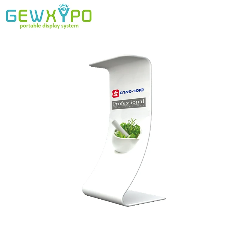 

Exhibition Booth Advertising Portable Tension Fabric Snake Tube Display Banner Stand With Full Color Printing