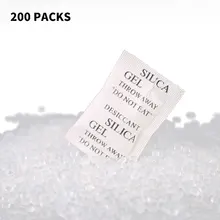 200 пакетов Лот силикагель Саше Осушитель Мешки Drypack поставка сушилки