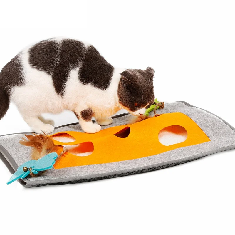 Cat Talent Training Toys Scratch Hide Blanket Cat Sleeping Bag Tunnel