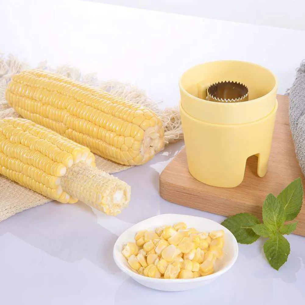 

Dropship Corn Kerneler Peeler Remove Kerneler Cob Corn Cutter Thresher Stripper Set High Quality Easy to use