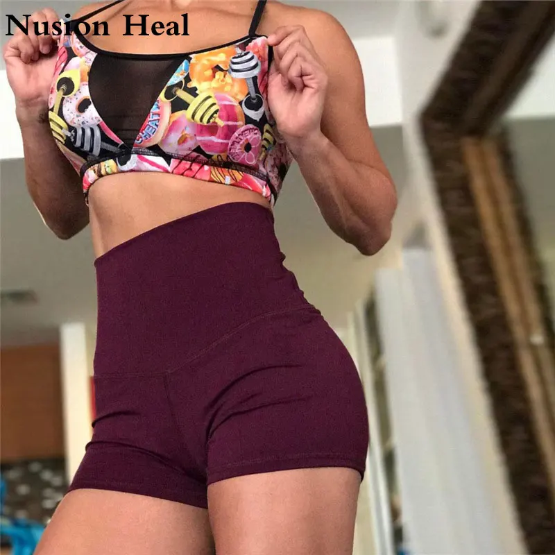 

Women Sexy Yoga Shorts Compression Pantalon Corto Patchwork Running Short Gym Sport Shorts For Workout Athletic Fitness Leggings
