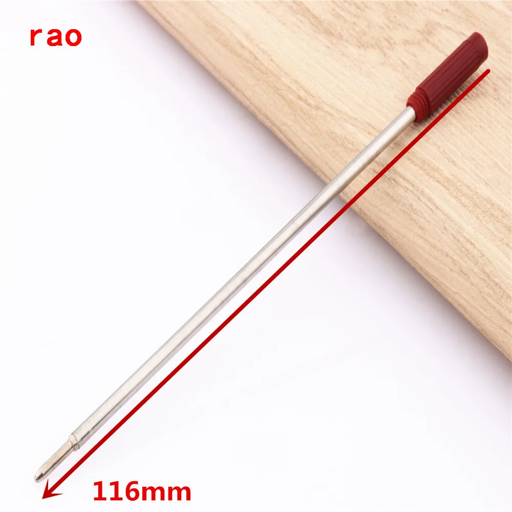 Размер 116 мм Заправка роскошного качества 5 шт синие черные красные чернила Шариковая ручка