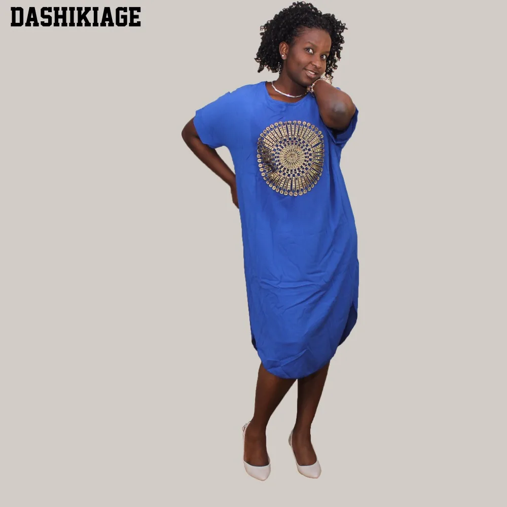 

Women Summer Boho Short Dress Blue Party Beach Dresses Sundress