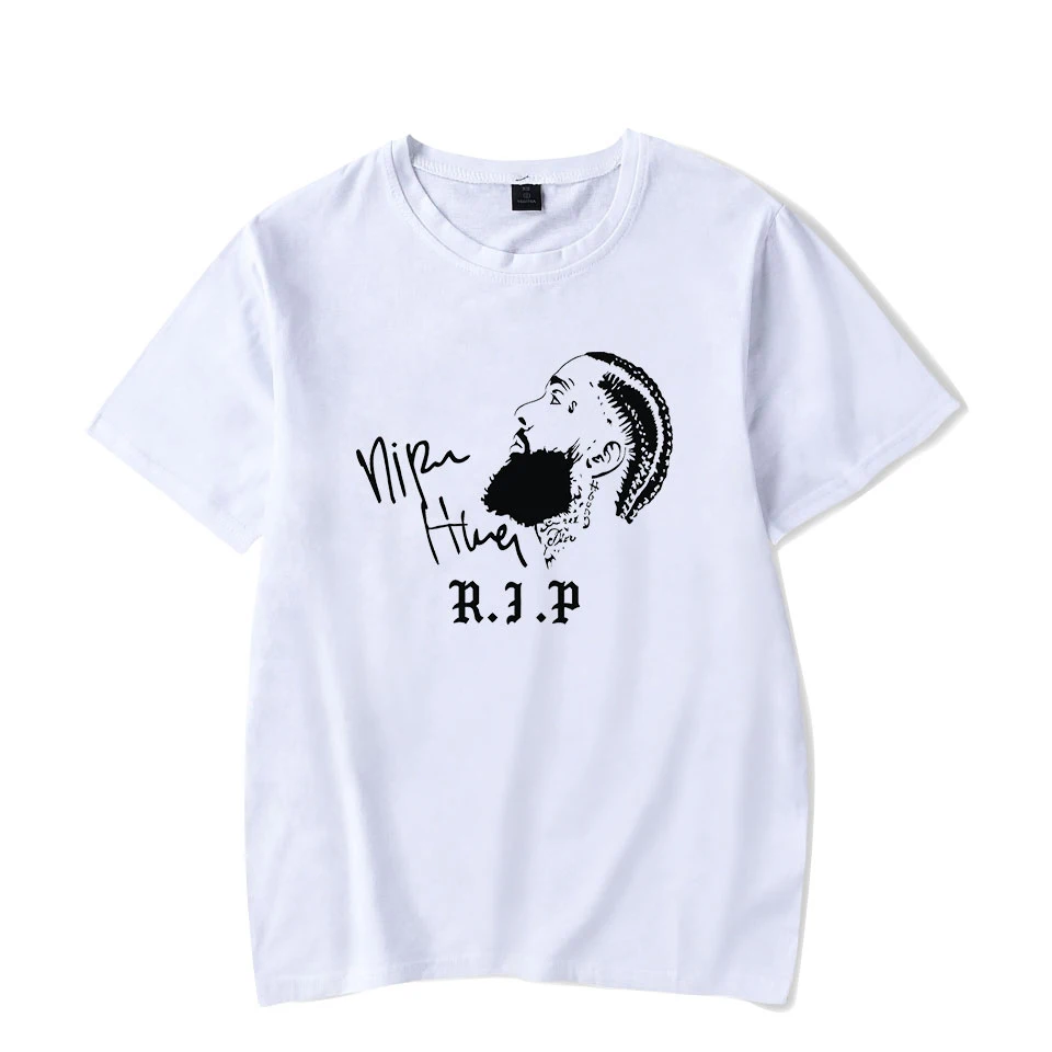 

Hot Rapper Nipsey Hussle t shirt Boy/Girl summer Fashion high quality Harajuku short tshirt Handsome personality streetwear