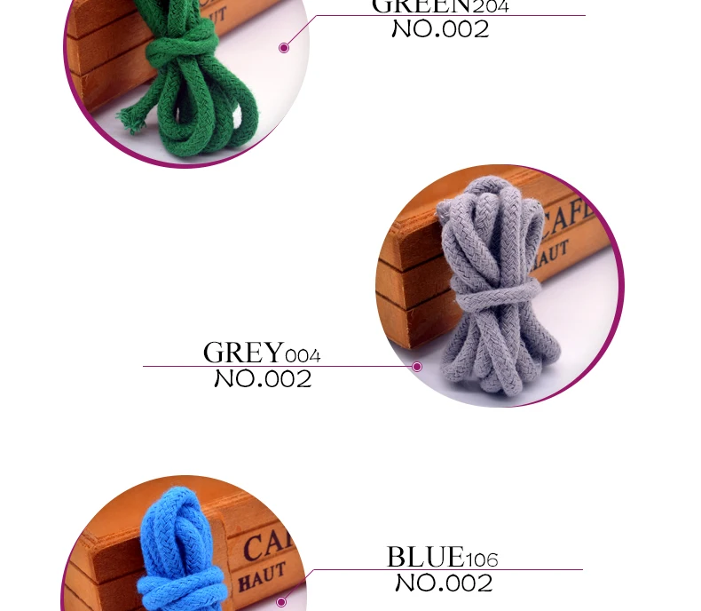 5 мм Красочные Высокопрочные ручной работы Тканые хлопковые шнуры веревка для одежды Швейные аксессуары для рукоделия проекты дома DIY