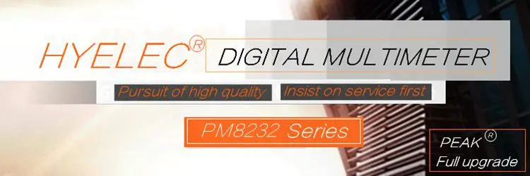 HYELEC PM8232 интеллектуальный цифровой мультиметр, карманный цифровой мультиметр, электрический мультиметр обслуживания, Автоматический диапазон