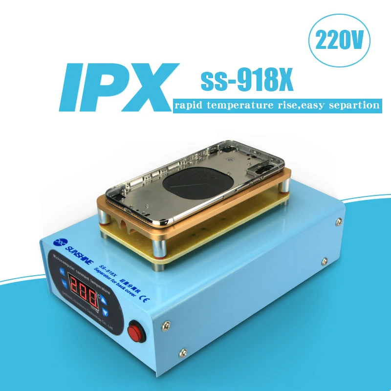 

New Mobile Phone Back Cover Separator Machine For iPhone X Crack Back Cover Remove Repair Machine LCD Splitter