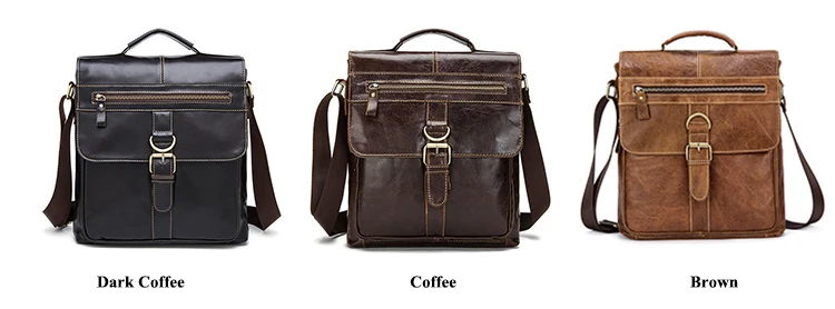 MJ Men's Bags High Quality Genuine Leather Messenger Bag Male Bags Original Real Leather Crossbody Bag Shoulder Handbag (25)