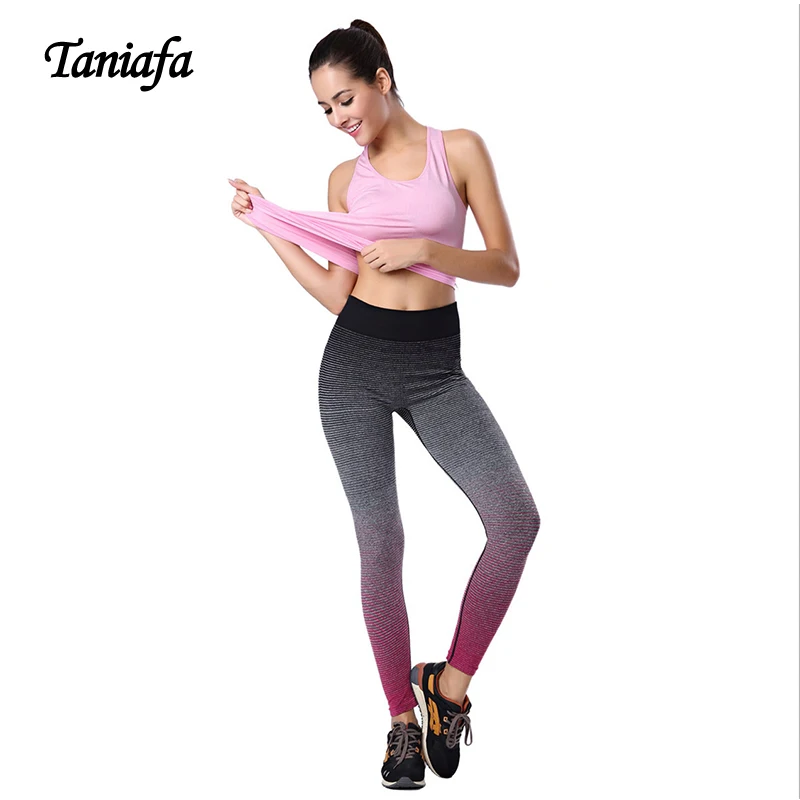 Hot Gradient colors Women Leggings Comfortable Fitness
