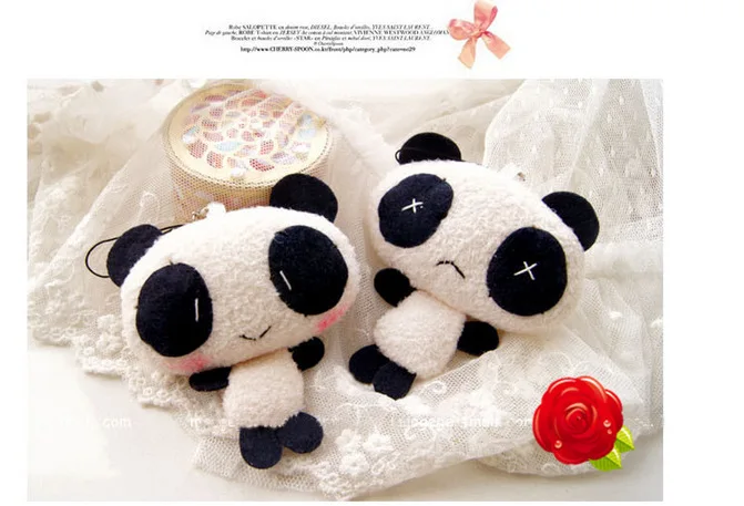 20 шт. 10 см кукла подарок на день рождения panda плюшевые игрушки аниме плюшевые Игрушечные лошадки панда Пороро, рождественский подарок, бренд