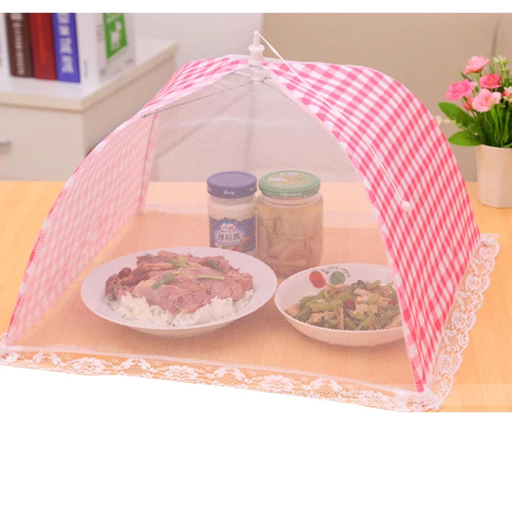 

Umbrella Style Food Anti Fly Mosquito Meal Cover Home Kitchen Food Cover Mesh Table