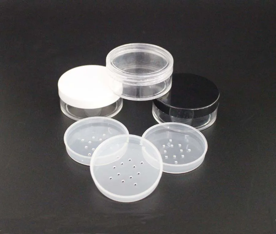 200pcs/lot 17g loose powder jar, 30ml empty loose powder jar with