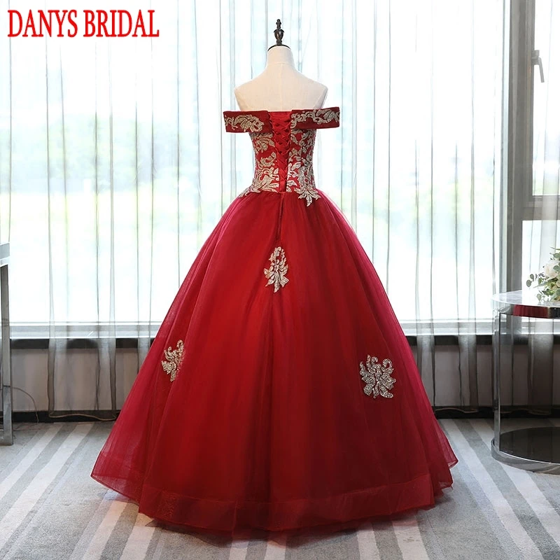 Бальное платье 2019 недорогие платья Quinceanera с открытыми плечами 15 милых 16 пышных