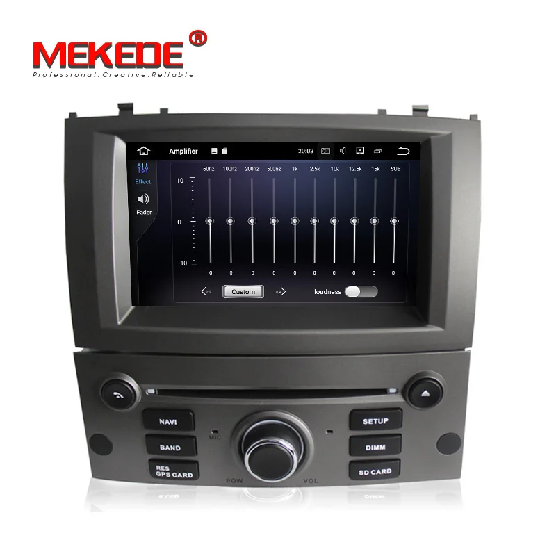 Clearance MKD-PX3 HD Android7.1 Quad-core car dvd player for Peugeot 407 2004-2010 with BT Radio GPS navigator wifi ipod free mic gift 2