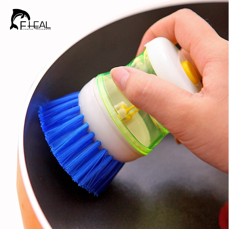 

FHEAL Creative Kitchen Tools Plate Pot Washing Brush Dish Bowl Brushes