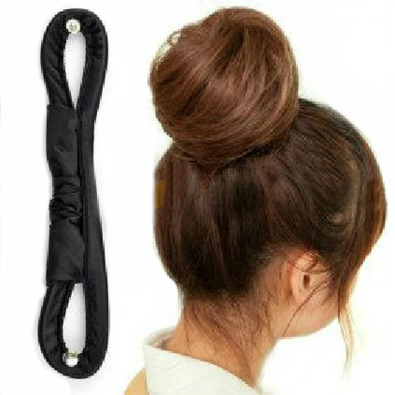 

Fashion DIY Hair Styling Tools Bun Black Barrette For Headwear Hair Jewelry For Women