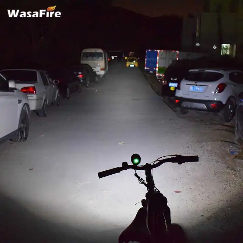 WasaFire, 10000лм, 7* XML, T6, светодиодный велосипедный передний светильник, вспышка, светильник, 9600 мА/ч, перезаряжаемый аккумулятор, велосипедный налобный фонарь, головной светильник